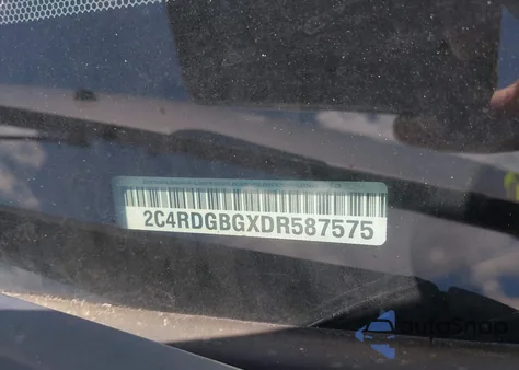 2013 Dodge Grand Caravan American Value Pkg из США, поврежденный, VIN 2C4RDGBGXDR587575